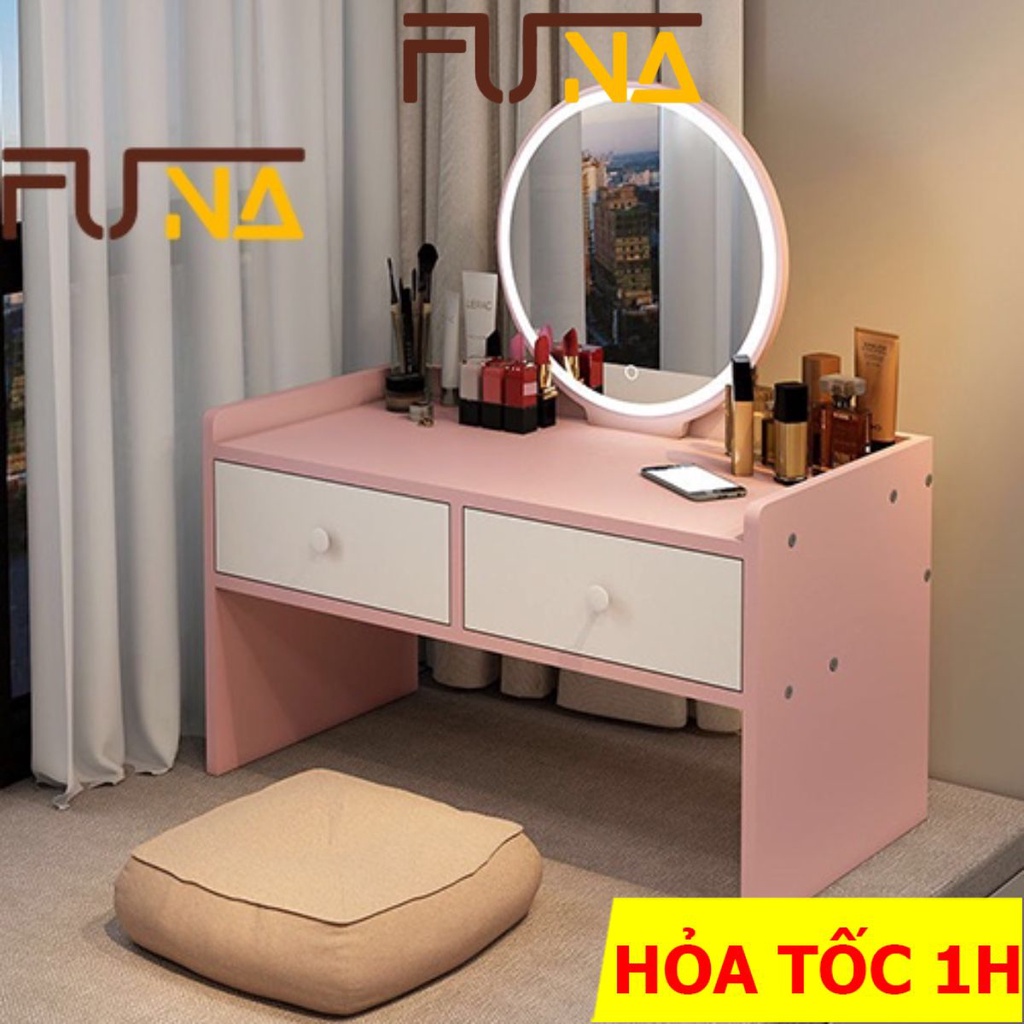 Bàn Trang Điểm Ngồi Bệt FUNA LED Cảm Ứng- AK12 (CÓ HƯỚNG DẪN LẮP ĐẶT, SẢN PHẨM BỌC XỐP CẨN THẬN)