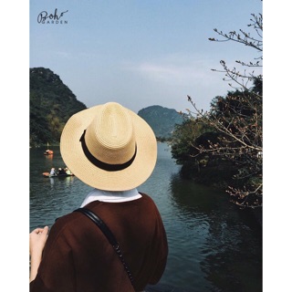 Mũ cói dáng phớt