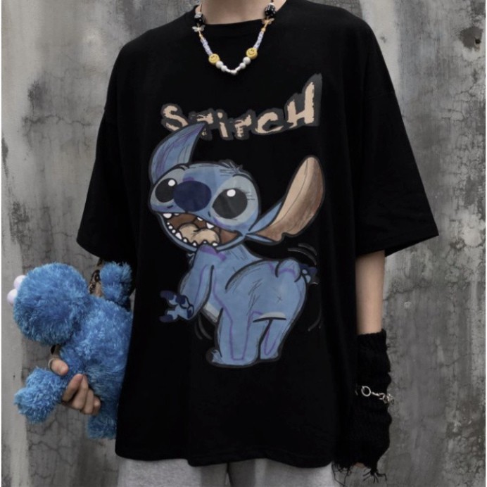 Áo Thun Tay Lỡ Form Rộng Stitch Siêu Hot🍁 Unisex nam nữ đều mặc được | BigBuy360 - bigbuy360.vn