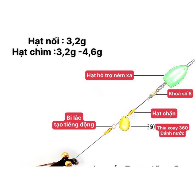 Combo mồi côn trùng buộc sẵn phụ kiện câu cá mương,rô phi,chày...suối