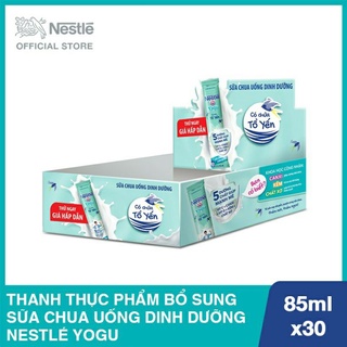 Thùng 28 gói sữa chua uống tổ yến Nestlé Yogu 85ml