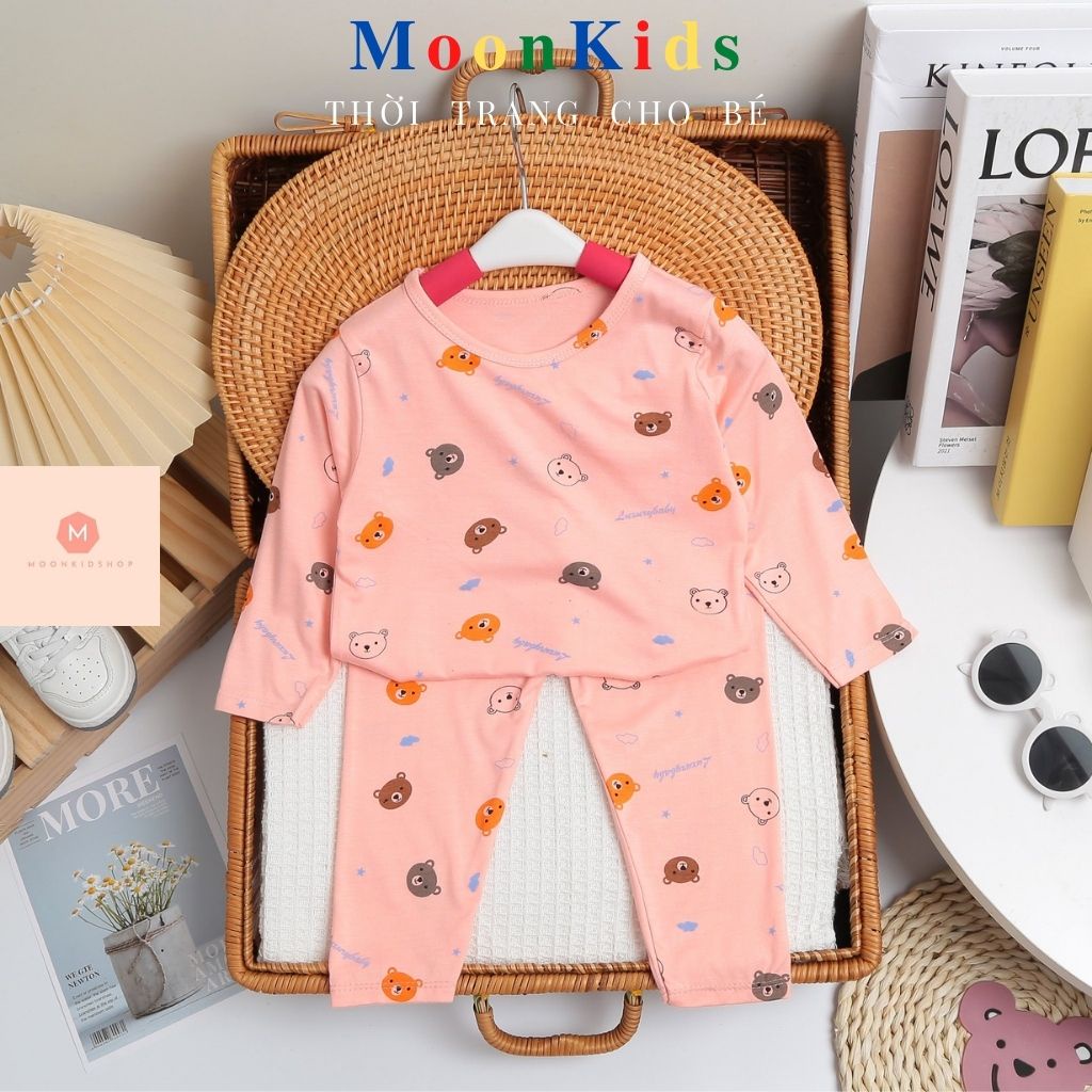 Bộ Dài Tay Cho Bé MINKY MOM Thun Lạnh 100% sờ là sướng nhìn là thích dành cho bé từ 4-17kg