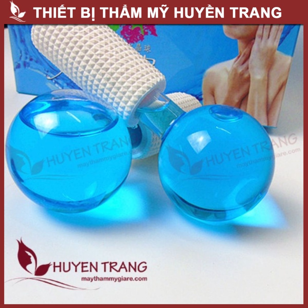 Quả Cầu Lạnh Massage Se Khít Lỗ Chân Lông Giảm Thâm Quầng Mắt (1 Cặp) - Thẩm Mỹ Huyền Trang NANOCEE