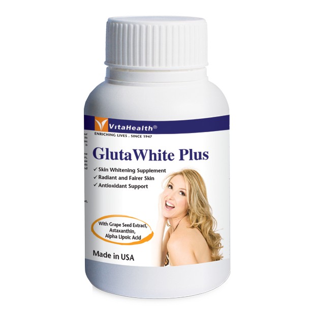 Viên Uống Trắng Da, Ngăn Lão Hóa VitaHealth Gluta White Plus (30 viên)