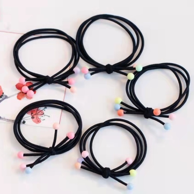 Dây Buộc Tóc Cao Su Bọc Da Phong Cách Mori Hàn Quốc Đơn Giản Cho Nữ Ốp