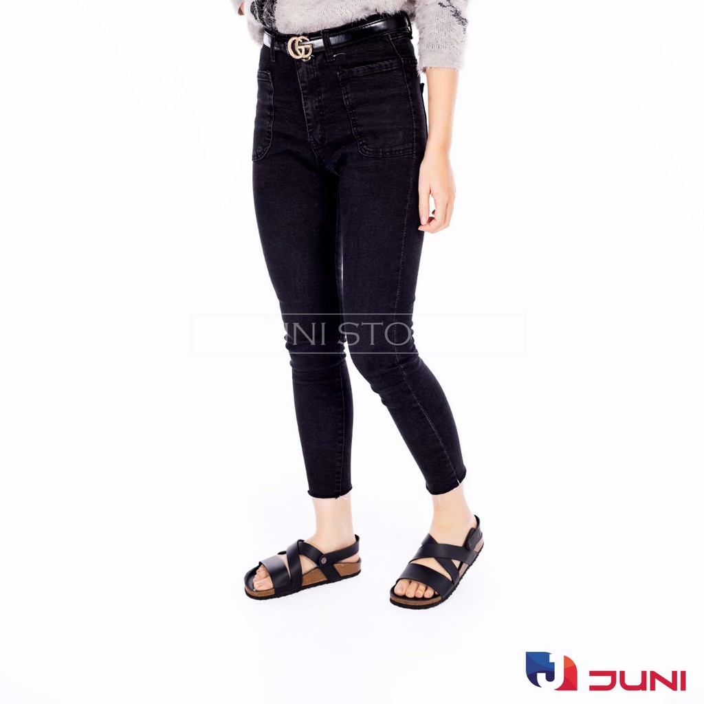 [DA PU-CHỐNG NƯỚC] PU21- Dép sandal quai đôi da PU, đế trấu Bioline - Xuất khẩu châu Âu - Juni Store