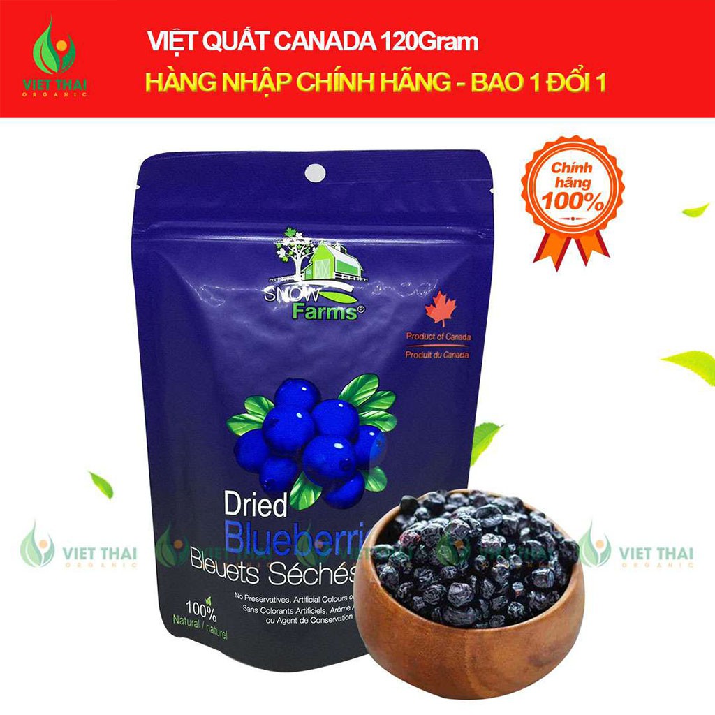 Việt Quất [FREESHIP] Quả Việt Quất Sấy Khô Canada (120g) | BigBuy360 - bigbuy360.vn