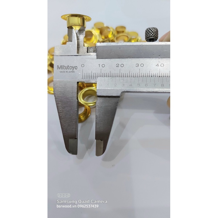 Khoen ore 10mm Khoen mắt cáo 10ly Thau không gỉ Khuy mắt cáo bấm vải Túi 100 cái  Màu bạc/ vàng/ đồng