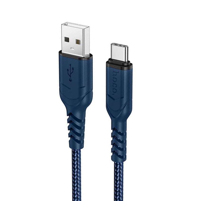 Cáp Sạc Nhanh 3A Hoco X59 Chân Type-C Dây Dù Siêu Bền Hỗ Trợ Truyền Dữ Liệu Dài 1M Cho Android - Hàng Chính Hãng
