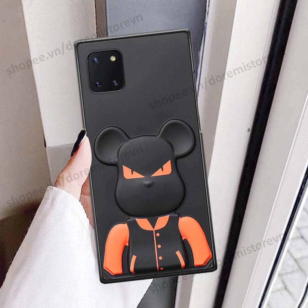 Ốp lưng Samsung Note 10 Lite hình kaws, kith, bear brick nổi 3D phong cách độc đáo
