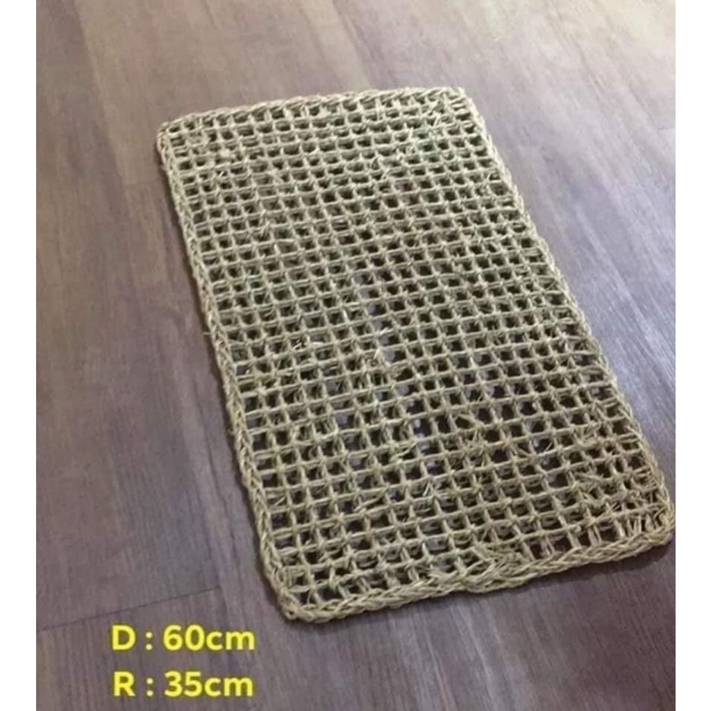 Thảm Cói Chùi Chân Trải Sàn Phòng Ngủ Phòng Khách Trang Trí Nhà Cửa Chụp Ảnh Cực Xinh - Cói_Decor_HN