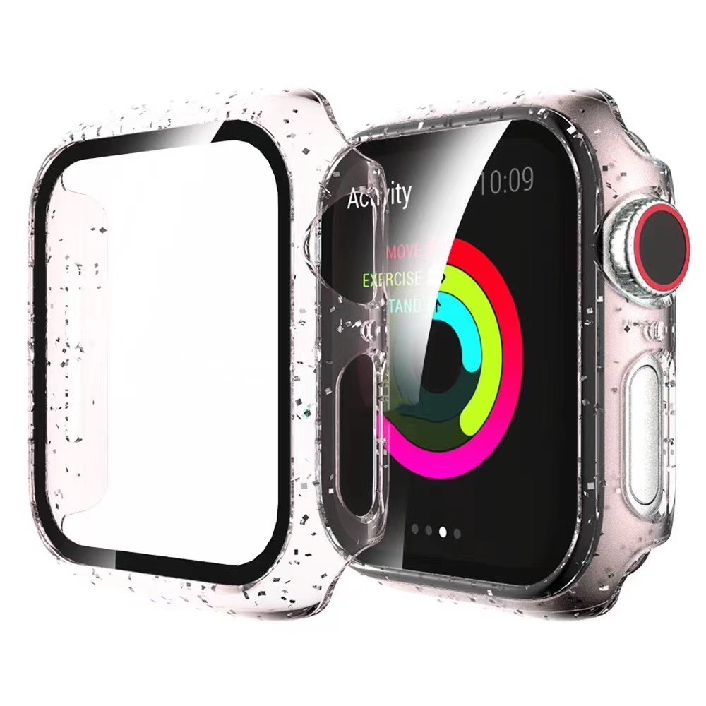 Vě Lẩn Cho Apple Watch Iwatch Cover Tong Ninh Mạnh Mạnh Vỏ máy tính Kính Cường Lực Slim Shinning Bling Bling 38mm 40mm 42mm 44mm