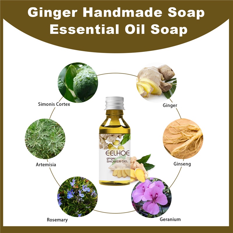 Gel Tắm Thảo Dược Gừng Tẩy Tế Bào Chết Làm Trẻ Hóa Da 50ml