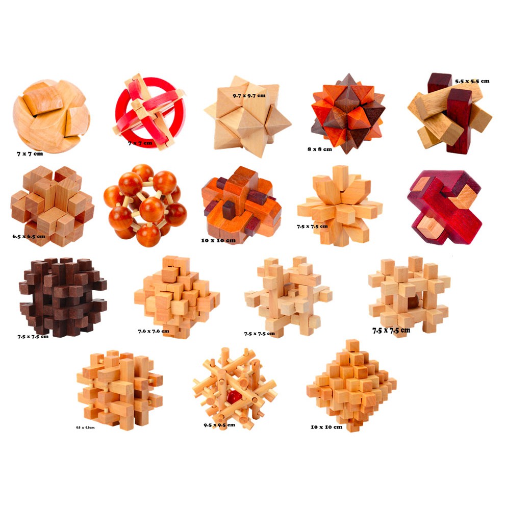 Giải đố gỗ Wood puzzle - Đồ chơi thông minh trí tuệ