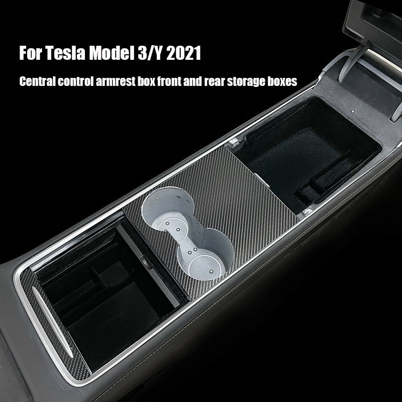 High Quality Central Armrest Rear Storage Box for Tesla el 3 2021 Accessories VNGB