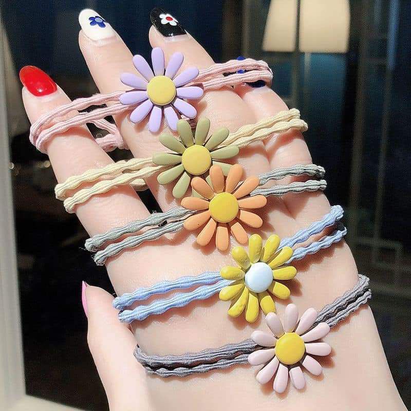 Combo 5 cột tóc hoa mặt trời,,,