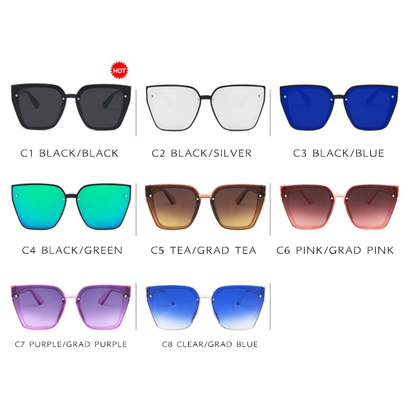 ✨READY STOCK✨Korean Design Retro Square Sunglasses Women/Men UV400 Protection