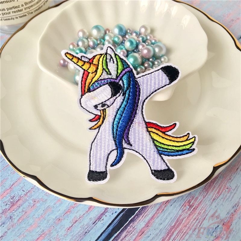 ☸ Sticker Ủi Thêu Hoạt Hình Dễ Thương ☸ 1 Cái Tự May Thêu Trên Sắt Trên Huy Hiệu Miếng Vá