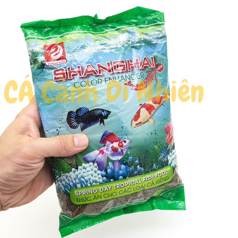 Thức ăn ShangHai cho cá cảnh Cám Cá Shang Hai hạt NHỎ 500 gram