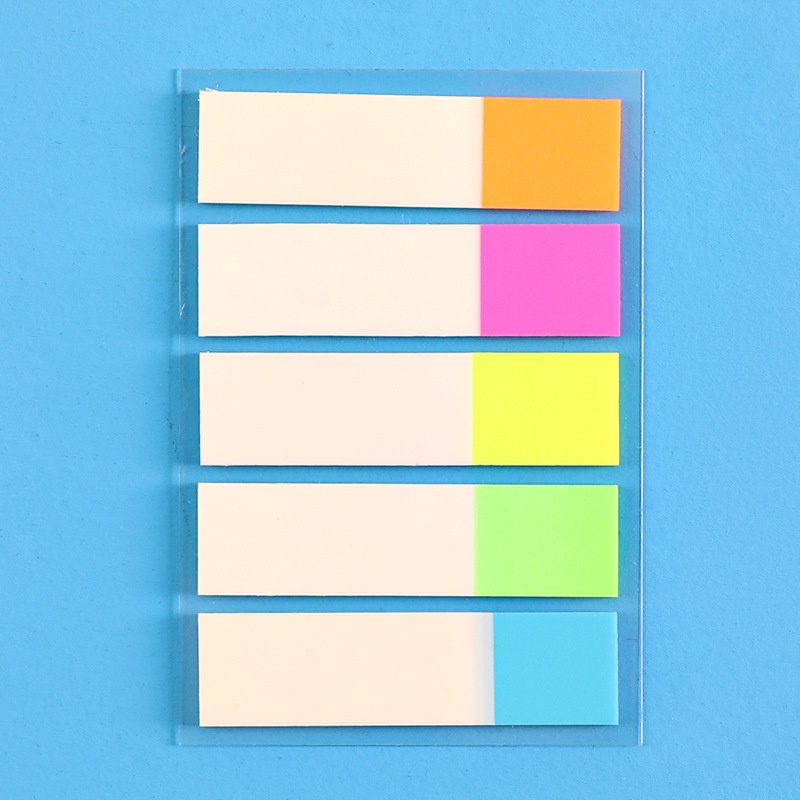 20 Tờ giấy ghi chú đánh dấu trang sách màu dạ quang nhiều mẫu tùy chọn