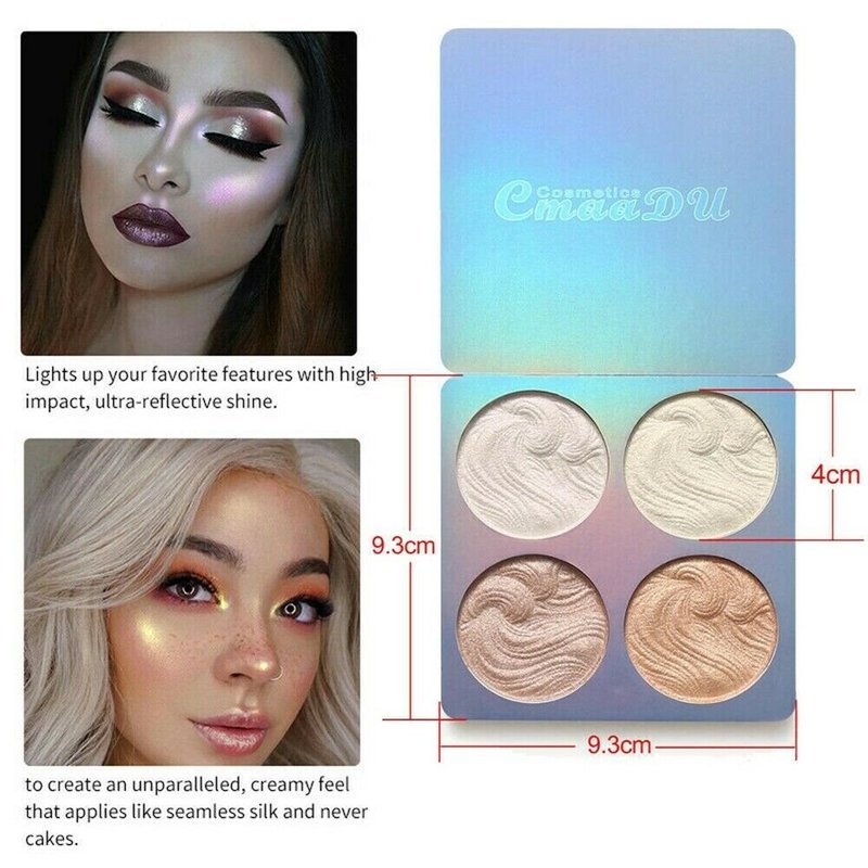 (hàng Mới Về) Bảng Phấn Bắt Sáng 4 Màu Lấp Lánh Trang Điểm Nổi Bật | BigBuy360 - bigbuy360.vn