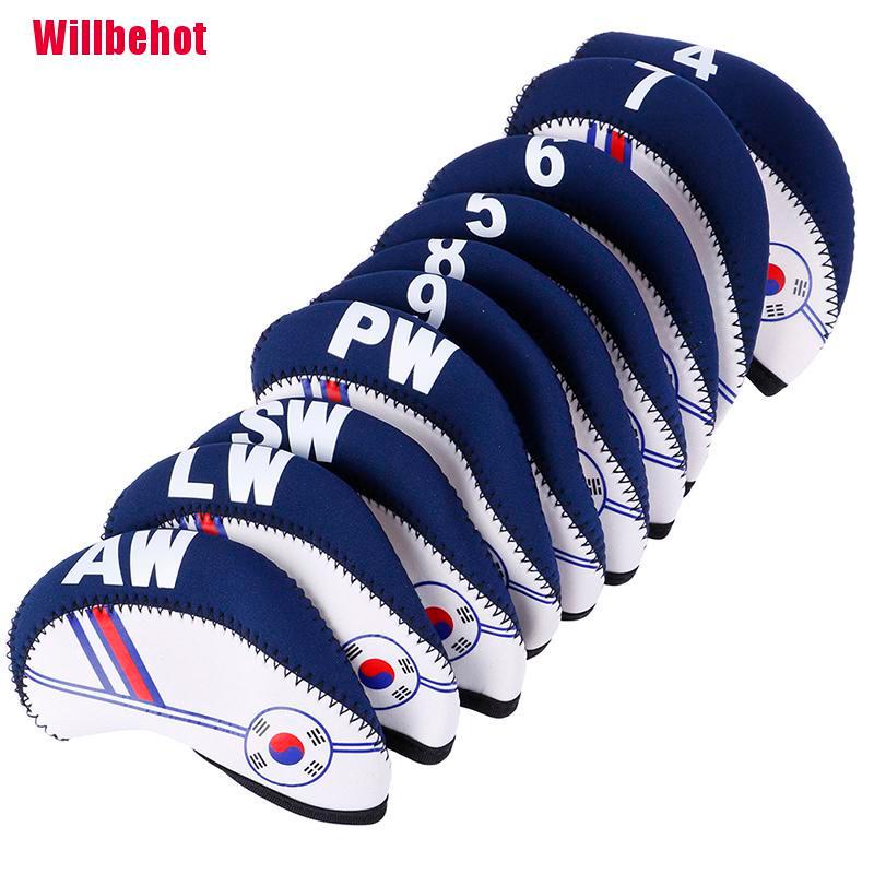 Bộ 10 Bọc Đầu Gậy Đánh golf Bằng Cao Su Cao Cấp Sự Bảo Vệ