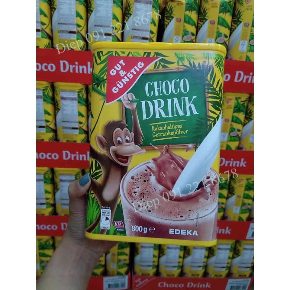 Bột cacao CHOCO DRINK 800G ĐỨC