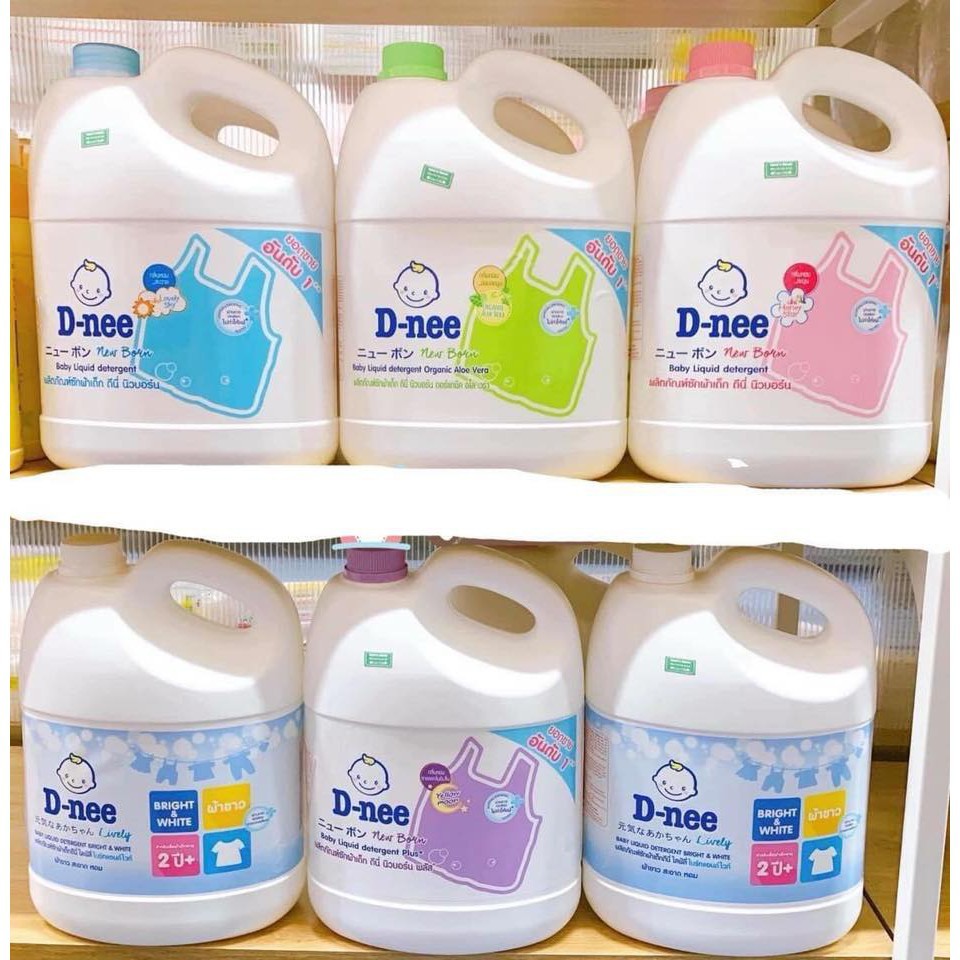 Nước giặt Dnee Thái Lan 3000ml chính hãng Công ty (có 5 màu, date 11/2023)