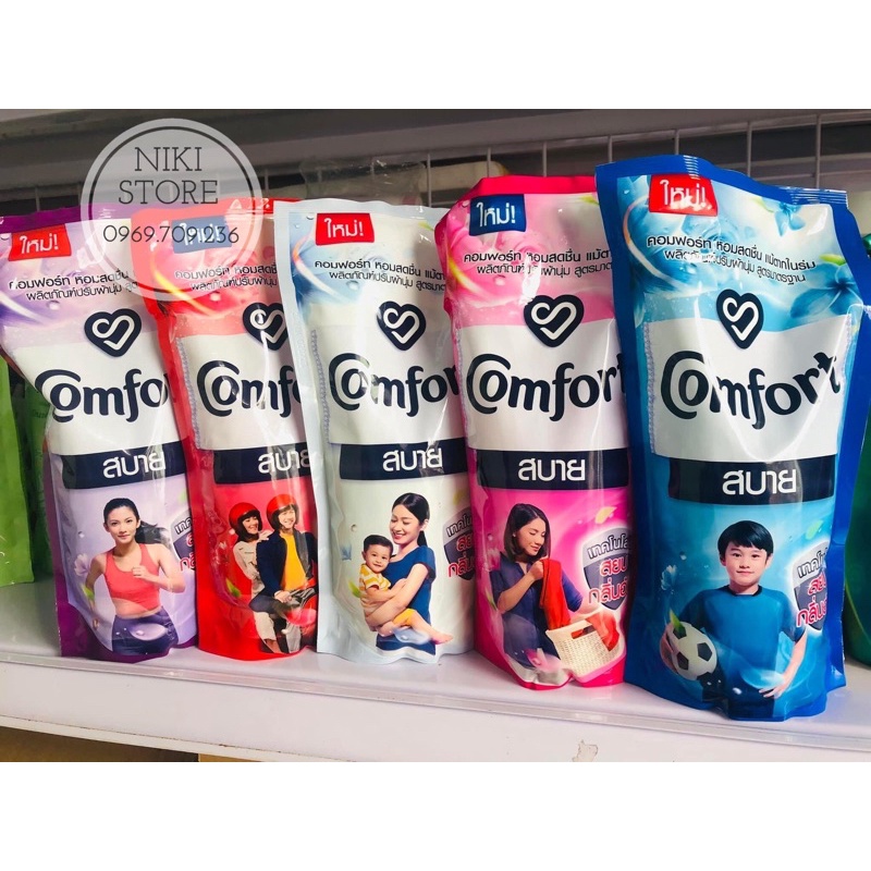 COMBO 3 túi Nước xả vải Comfort Thái Lan 500ml Niki Store Cần Thơ