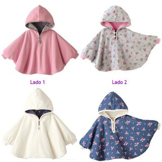 Áo Choàng 2 Lớp 2 mặt Cho Bé