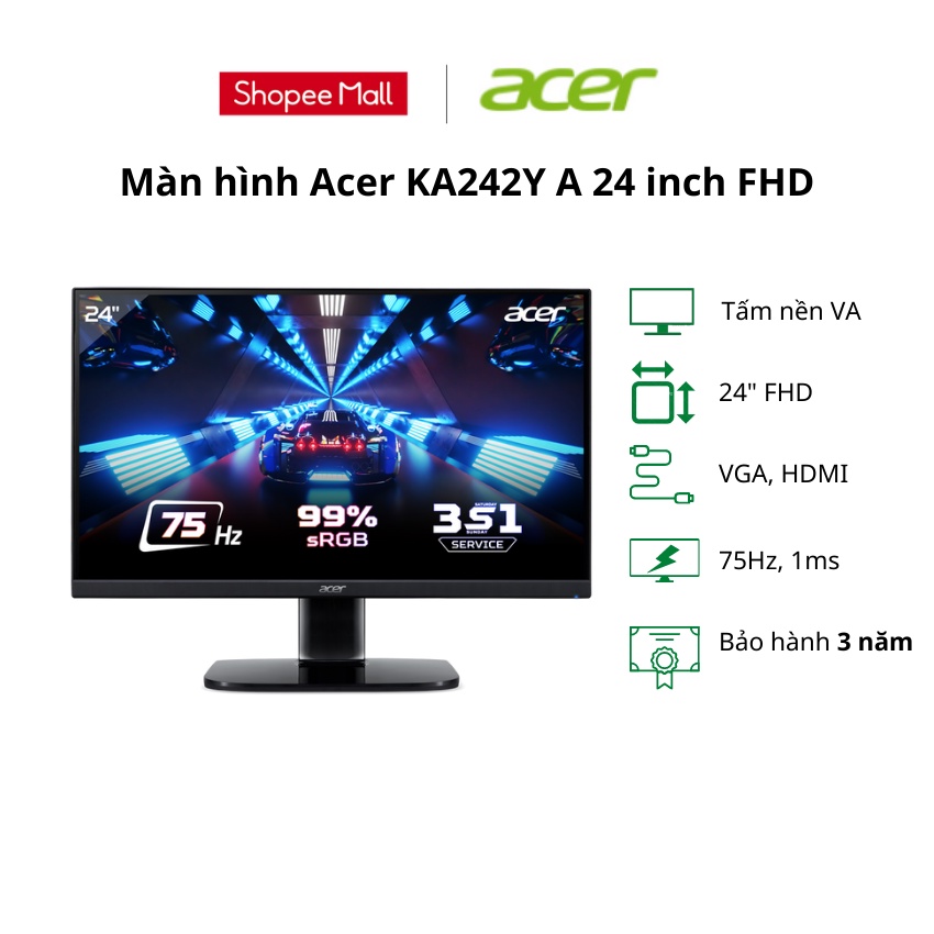 Màn hình máy tính Acer KA242YA - 24 inch FHD