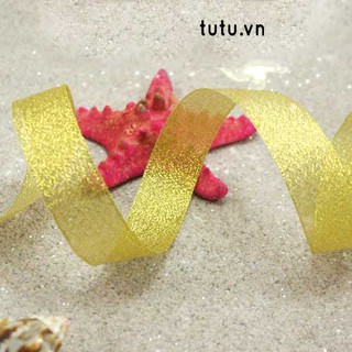 Ruy băng vàng bản 5cm