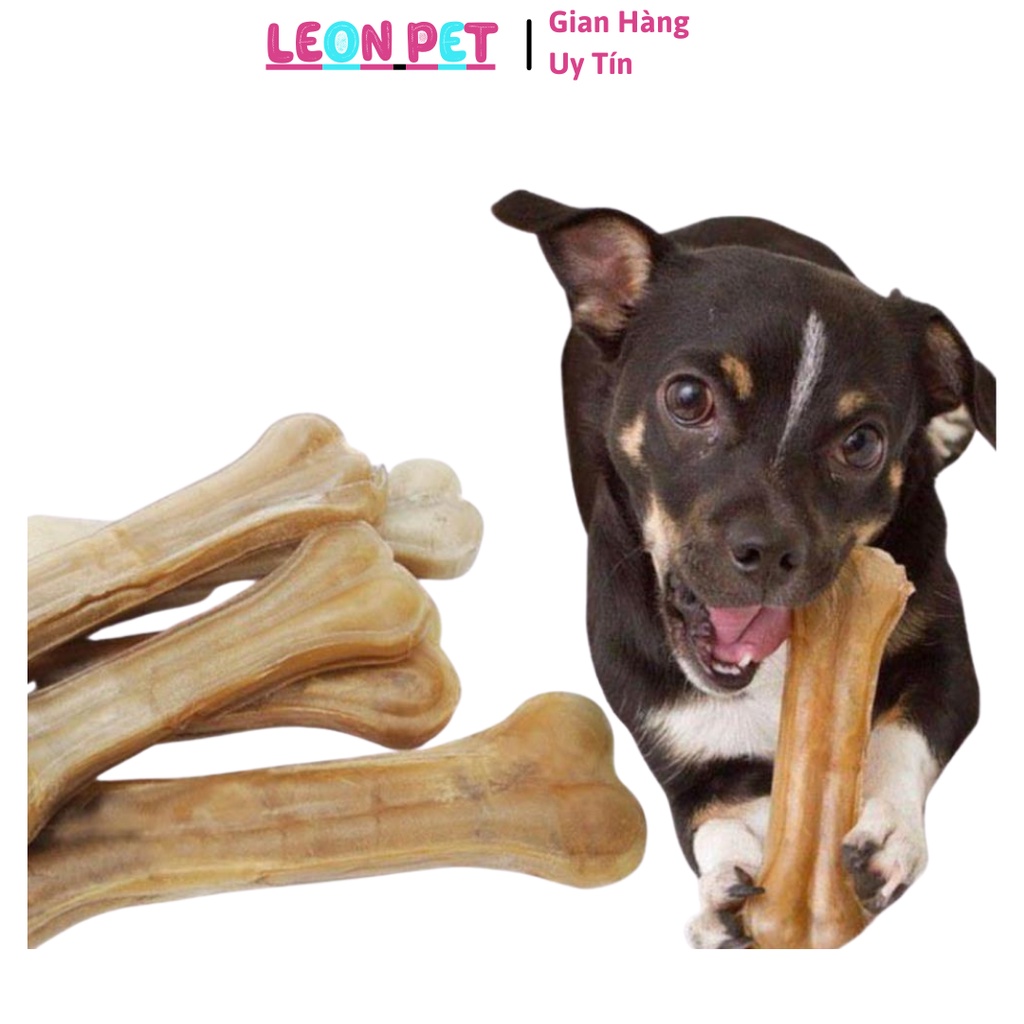 Xương Gặm Da Bò Cho Chó Sạch Răng - Leon Pet Store