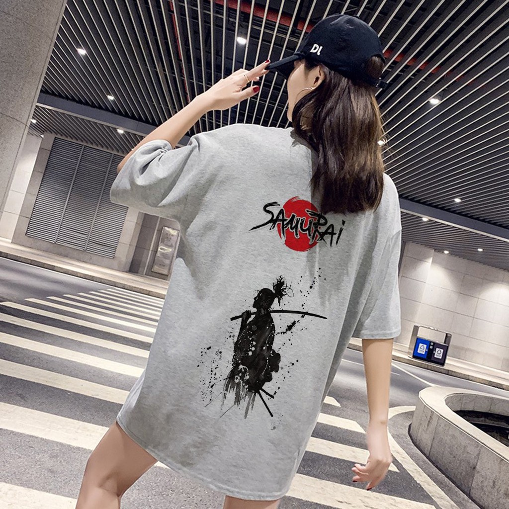 Áo Thun Tay Lỡ In Samurai Cho Nam Nữ Áo Phông Form Rộng Unisex Freesize Dưới 75kg | BigBuy360 - bigbuy360.vn