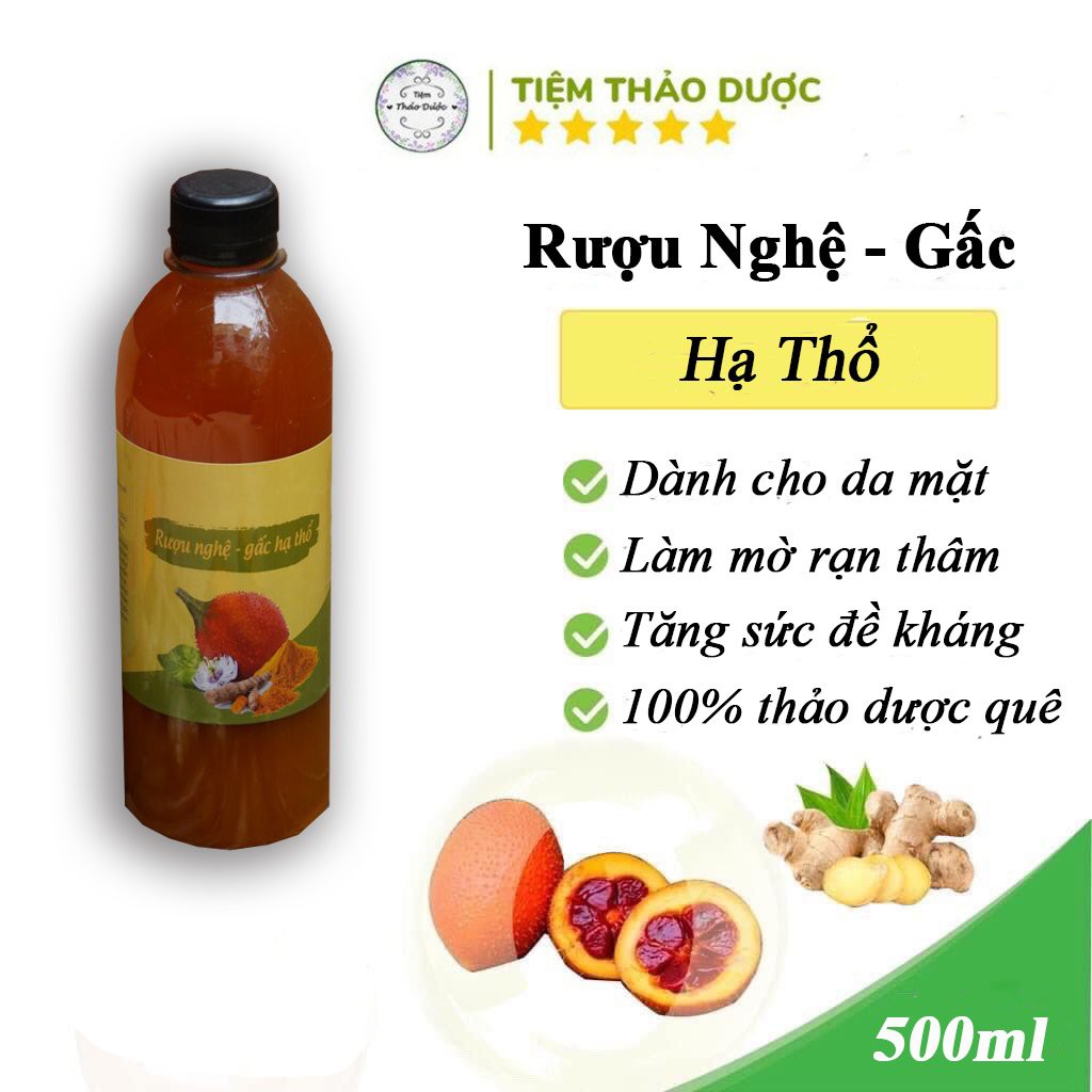 Cốt nghệ gấc hạ thổ giúp sáng da, giảm thâm cho phụ nữ sau sinh-500ml (dành cho da mặt)