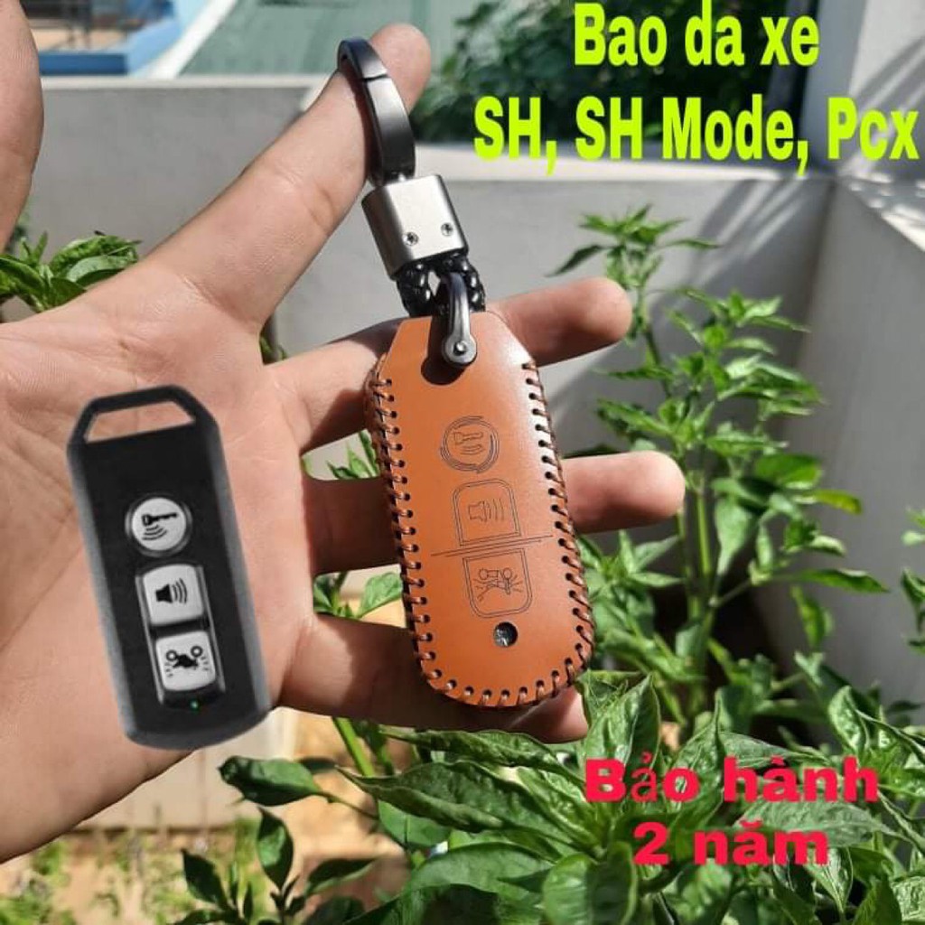 Bao da chìa khoá xe SH, SH Mode, PCX, Cub, Adv da thật nhập khẩu, bảo hành 2 năm