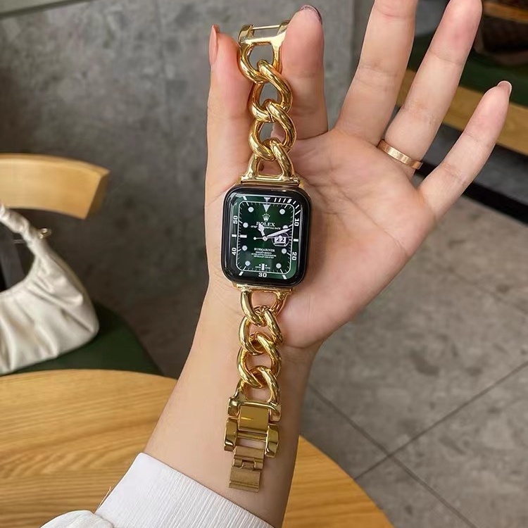 Dây Đeo Inox Thời Trang Cho Đồng Hồ Thông Minh iWatch Band Series 7 6 5 4 3SE 38 40 41 42 44 45mm