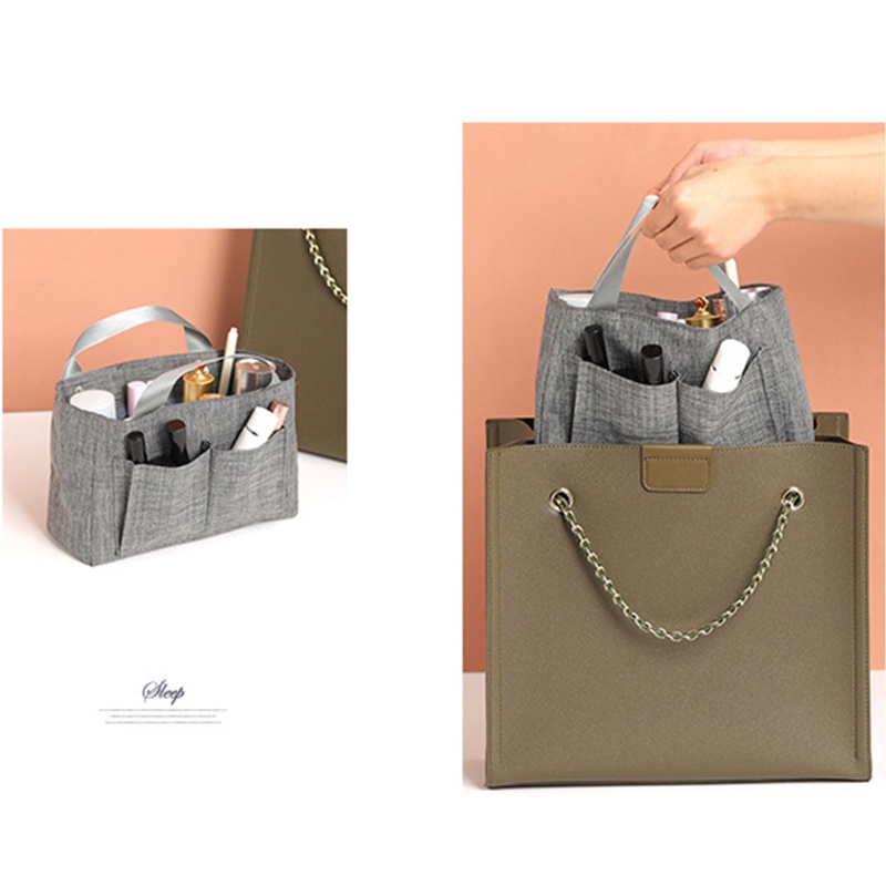 Túi Đựng Mỹ Phẩm Xách Tay Nhiều Ngăn Sức Chứa Lớn Cho Nữ