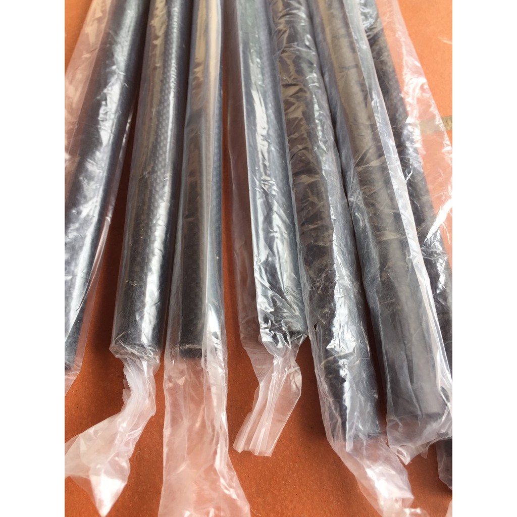 Ống carbon 3k  siêu cứng nhiều kích thước phi 16mm, 14mm, 12mm, 10mm, 8mm, 6mm
