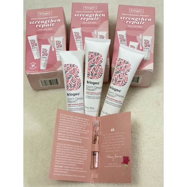 Set 3 mặt nạ ủ dưỡng tóc Briogeo siêu mượt
