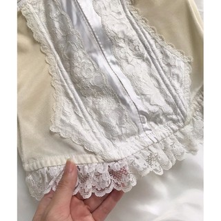 Áo corset trắng kem #2hand (C75)