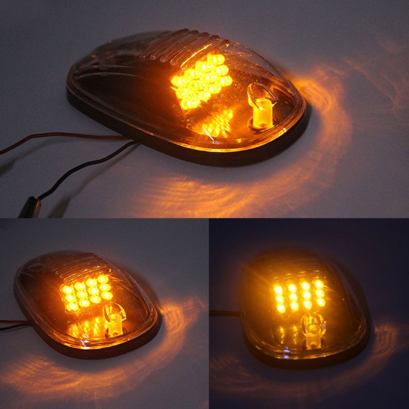 Bộ 5 Đèn Led Tín Hiệu 12 Bóng 12V Gắn Nóc Xe Hơi Xe Tải