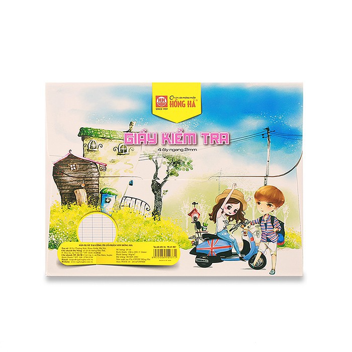 Giấy kiểm tra kẻ ngang Chibi 4937 (05 quyển)