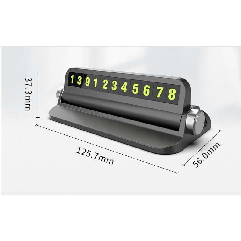 Bảng ghi số điện thoại kèm giá đỡ điện thoại đặt taplo khi đỗ xe ô tô - Loại bảng cam 6 dãy số | BigBuy360 - bigbuy360.vn