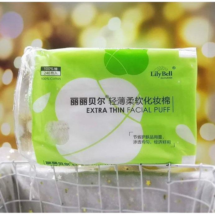 [240 Miếng] Bông Tẩy Trang Lily Bell Extra Thin Facial Puff | BigBuy360 - bigbuy360.vn