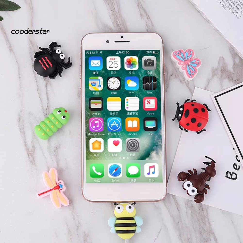 Dụng cụ bảo vệ đầu dây cáp sạc hình động vật đáng yêu