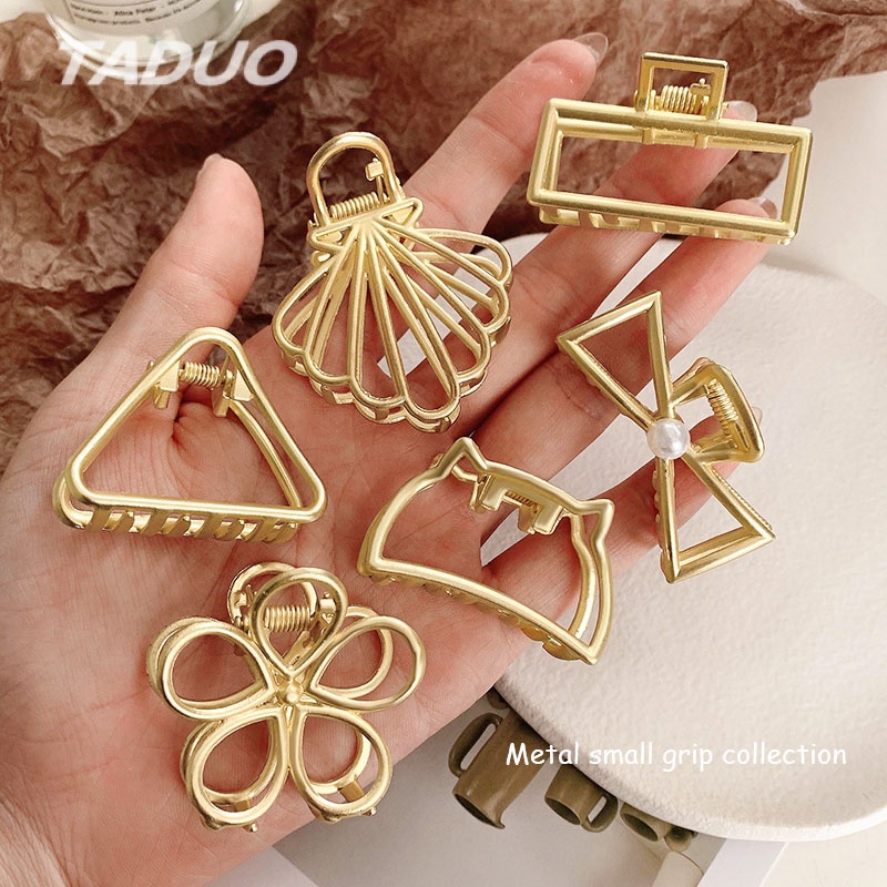 Kẹp Tóc Hình Cua Nhỏ Bằng Kim Loại Phong Cách Hàn Quốc Cho Nữ