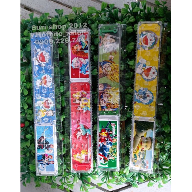 01 cây thước dài 20cm kèm trò chơi xếp hình và mê cung bi vui nhộn