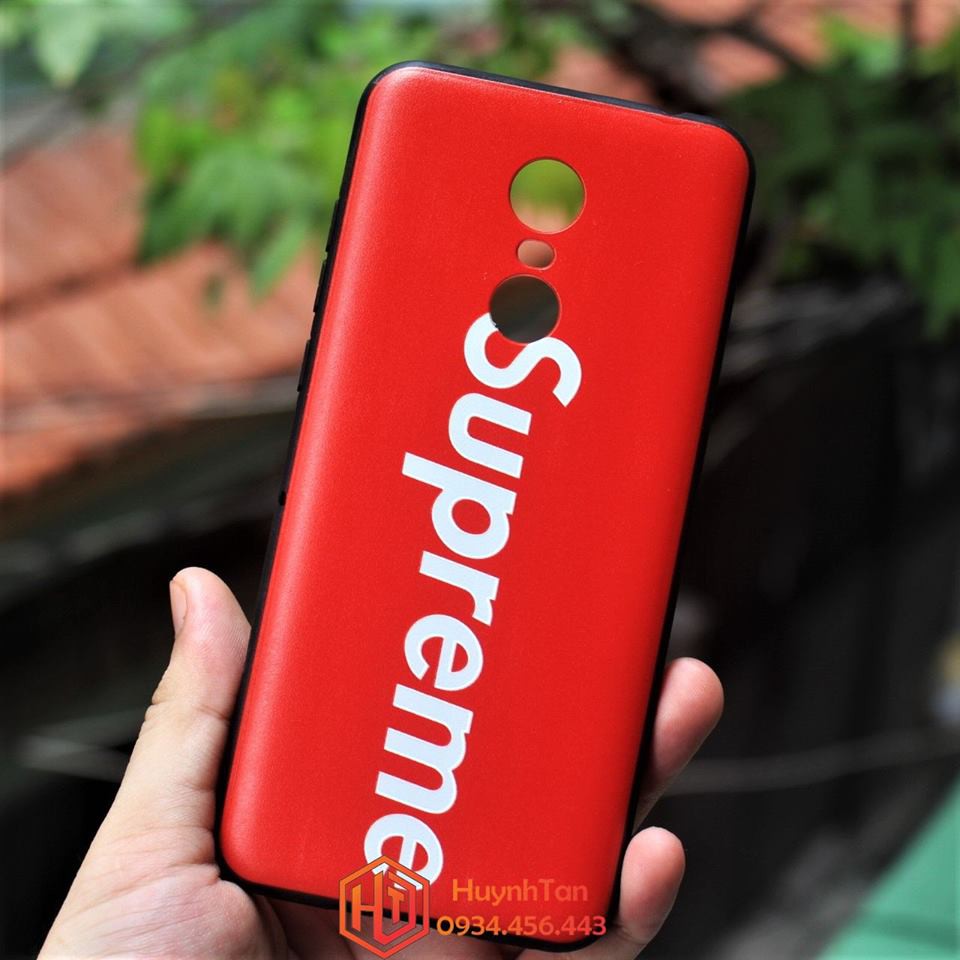 Ốp lưng Xiaomi Redmi 5 Plus in 3D nổi bộ supreme (HÌNH BẤT KÌ)