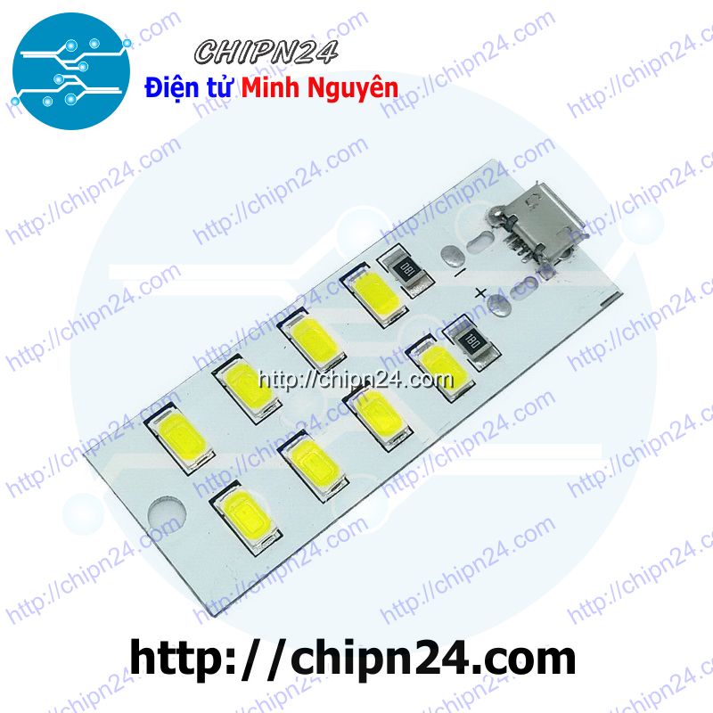 [1 pcs] Mạch 8 led siêu sáng USB 5V